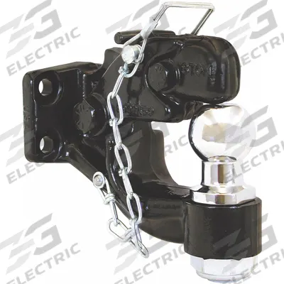 BUYERS PRODUCTS Pintle Hook and Ball: Bolt On, 12,000 lb Gross Vehicle Wt Capacity - Pintle Hook Hitches with Ball Mount