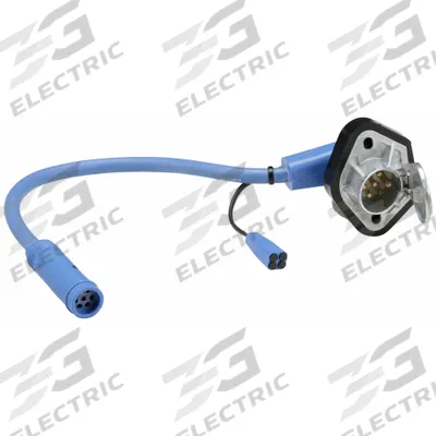GROTE Ultra Seal G7 Receptacle: 90° Die-Cast Receptacle with Solid - Fleet and Vehicle Maintenance