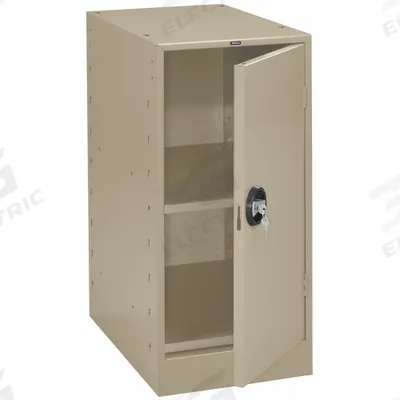 TENNSCO Cabinet Pedestal: Cabinet, Steel, 15 in Overall Wd, 24 in Overall Dp, Beige - Tennsco Workbench Pedestals