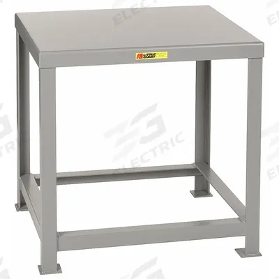 LITTLE GIANT Work Table: Fixed Ht, Steel, 36 in x 30 in, 10,000 lb Overall Load Capacity - Steel-Top Worktables