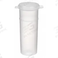 QORPAK Vial: Sample, Polypropylene, 45 mL, 23 mm Body Dia, Sterile, Natural, Square, Bottle (MPN PLC-10039). Key specifications — Sub-brand: Bottle; Neck Size: 23 mm; Self-Standing: Self-Standing; Brand: QORPAK; Vial Type: Sample; Body Color: Natural; Includes Closure: Yes; Bottom Shape: Square.