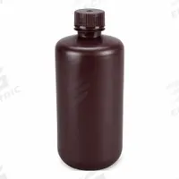 GLOBE SCIENTIFIC Storage Bottle: HDPE, 16.9 fl oz, 500 mL, Amber, 28 mm Screw Closure Size, Unlined (MPN 7560500AMBKS). Key specifications — Body Color: Amber; Closure Attached: Packaged Separately; Brand: GLOBE SCIENTIFIC; Pre-Cleaned: None; Closure Included: Yes.