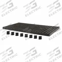 ADD-A-LEVEL Work Platform Base: 66 in Overall Lg, 36 in Overall Wd, 2.9 in Overall Ht, HDPE (MPN A6636B). Key specifications — Color: Black; Stacking: Stackable; Compatible with Grainger Part Number: 459W29; Compatible with Manufacturer Model Number: M35780; Included Components : Rubber Feet; Material: HDPE; Tread Type: Antifatigue Mat; Brand: ADD-A-LEVEL.