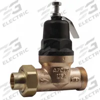 APOLLO Water Pressure Reducing Valve: Solder x Solder, 1 in Pipe Size, Bronze, 15 psig to 75 psig (MPN 36ELF11501S). Key specifications — Brand: APOLLO; Low-Lead Compliance: Low-Lead Compliant.