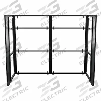 VERSADESK Cubicle Kit: 66 in Overall Ht, 41 1/2 in Overall Wd, 6 Panels, Clear - Modular Cubicle Walls