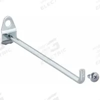 TRITON PRODUCTS Single Rod Pegboard Hook: 1/4 in_1/8 in Peg Hole, 6 in x 3/4 in x 1 1/2 in, 10 PK (MPN 71619). Key specifications — Finish: Zinc-Plated; Color: Silver; For Tool Type: Multiple; Includes: Screws; Locking System: Screw-In; Mounting Type: Surface; Material: Steel; Accessory Type: 90-Degree Single Hook.