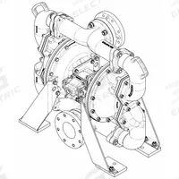SANDPIPER Air Operated Double Diaphragm Pump: Aluminum Body, 4 in, Flange Connection, 303 gpm (MPN SPB40FAAR0SS006AR1). Key specifications — Brand: SANDPIPER; Seat Material: SS; Check Valve Material: SS.