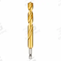 MILWAUKEE Hex Shank Drill Bit: 15/32", 135° Split Point, TiN-Coated HSS, Impact Rated (MPN 48-89-4627). Key specifications — attr1234973: Impact Rated; attr1234966: MILWAUKEE; attr1234978: 0.4688.