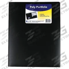 C-LINE PRODUCTS Portfolio: Polypropylene, 11 in Ht, 8 1/2 in Wd, Black, 2 Pockets, 25 PK (MPN 33951). Key specifications — Brand: C-LINE PRODUCTS; Material: Polypropylene; Color: Black.