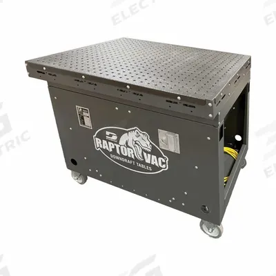 DYNABRADE Downdraft Table: 33 in W x 41 in L, 2,500 cfm - Mobile Woodworking Downdraft Tables