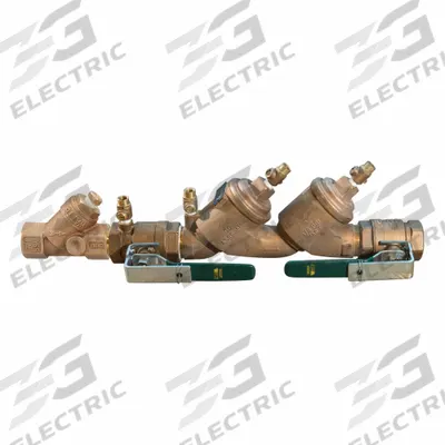 Watts Double Check Valve Assembly: LF719, 2 in Pipe Size, FIP x FIP, 28.94 in Overall Lg - Watts Double Check Backflow Preventers