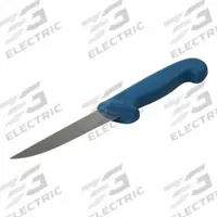 DETECTAMET INC Boning Knife: Curved, Stainless Steel Blade, Polymer Handle, Blue Handle, Blue (MPN 600-T050-S401-P01). Key specifications — Brand: DETECTAMET INC; Blade Material: Stainless Steel; Blade Type: Curved; Handle Color: Blue; Handle Material: Polymer; Knife Type: Boning Knife; NSF Certified: No.