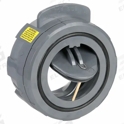 HAYWARD Wafer Check Valve: Swing, Inline Valve Body, 2 1/2 in Pipe Size, Wafer - PVC Wafer Spring-Loaded Swing Check Valves