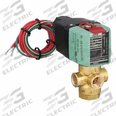 ASCO Solenoid Valve: 3-Way, Normally Closed, 1/4 in Pipe Size, 100 to 240V AC, Direct Mount (MPN 8320R184 100-240). Key specifications — Pipe Size: 1/4 in; Voltage: 100 to 240V AC; Brand: ASCO.