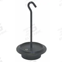 RICE LAKE WEIGHING SYSTEMS Calibration Weight: 21 oz Nominal Mass, Hook Calibration Wt, 7, Cast Iron (MPN 10187). Key specifications — Brand: RICE LAKE WEIGHING SYSTEMS; Calibration Weight Material: Cast Iron.