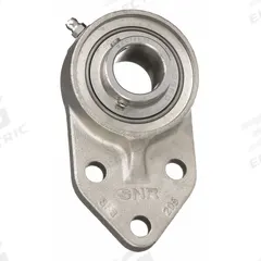 NTN 3 Bolt Flange Bearing: Radial Ball, 25 mm Bore, SS, Set Screws, 67 mm Lg, 35.8 mm Wd, 119 mm Ht (MPN SUCFB205FG1). Key specifications — Bore Type: Cylindrical; Brand: NTN; Lubricant Material: FDA/USDA-H1 Solid Grease; Mounting Bolt Size: M10; System of Measurement: Metric; Included Bearing Cap: None.