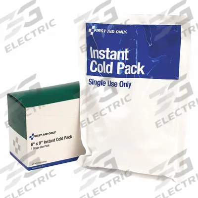 FIRST AID ONLY Cold Pack: 6 in Temp Pack Lg, 9 in Temp Pack Wd - Disposable Cold Packs
