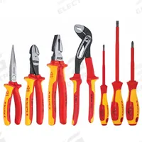 KNIPEX Insulated Tool Kit: Insulated, 7 Total Pcs, Drivers and Bits/Pliers (MPN 9K 98 98 27 US). Key specifications — attr541600: (1) Diagonal-Cutting Pliers; attr541603: None; attr541599: None; attr541604: None; attr541515: KNIPEX; attr548994: (1) Phillips Screwdriver.