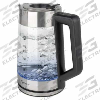 CAPRESSO Electric Water Kettle: 2 L Capacity, Black - Electric Kettles