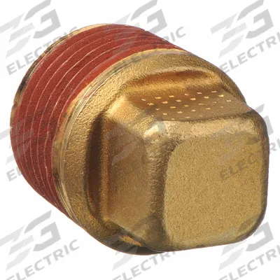 PARKER Plug: Hex Drive Cored Plug, 1/8 in, NPT Threaded, 1,000 psi, 19/32 in Lg - Threaded High-Pressure Pipe Fittings with Sealant