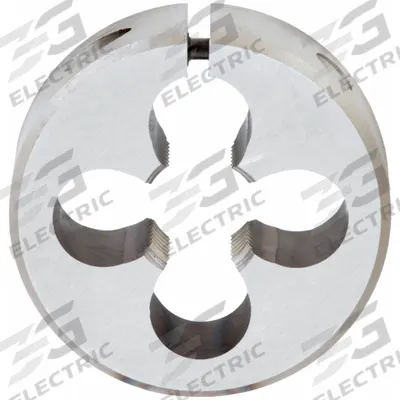 OSG Round Threading Die: 7/16"-14 UNC, 1 5/16 in OD, Solid, High Speed Steel (MPN 2705000) - Solid Round Threading Dies