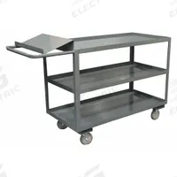 APPROVED VENDOR Utility Cart: 1,200 lb, 3 Shelves, 55 in L x 31 in W x 45 in H Overall Dim, Flat (MPN OPC-2436-3-95). Key specifications — Caster Wheel/Tread Material: Polyurethane; Brand: APPROVED VENDOR; Caster/Wheel Configuration: (2) Rigid.