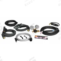 MILLER ELECTRIC TIG/Stick Contractor's Kit: Air-Cooled, A-150, 25 ft, Rubber, 1-Piece, 17 (MPN 301311). Key specifications — Brand: MILLER ELECTRIC; Manufacturer Part Number: 301311; Neck Type: Rigid; Power Cord Material: Rubber; Gas Valve (Table): Without.