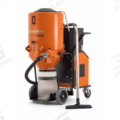 HUSQVARNA Dust Extractor: 480 V AC, 480 cfm, 3 in Hose Dia., 16 7/8 hp, HEPA - Industrial Silica Dust Collectors