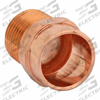 NIBCO Sweat Fitting Adapter: 3/4 in CTS x 1/2 in Pipe, Cup x MNPT - Wrot Copper Tube Fittings