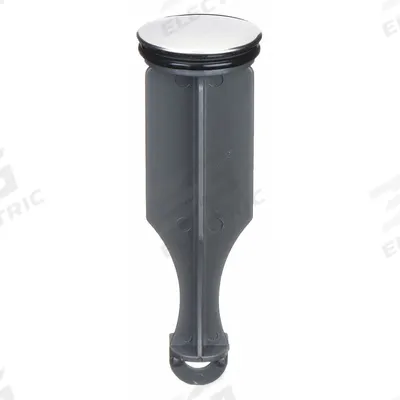 APPROVED VENDOR Drain Stopper: 1 1/4 in Overall Dia, Plastic, Chrome-Plated, Silver - Stoppers & Plugs for Sink Drains