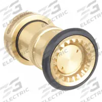 APPROVED VENDOR Fire Hose Nozzle: Adj Gallonage, Fog, 6AKC1. Key specifications — Product Type: Fire Hose Nozzle; Thread Type: NPSH; Base Type: Swivel; Body Material: Brass; Activates By: Twist; Spray Pattern: Fog/Straight Stream; Brand: APPROVED VENDOR; Activation Method: Twist.
