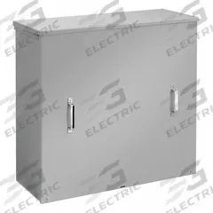 HOFFMAN Enclosure: Steel, 36 in x 36 in x 11 in, 3R, Solid Cover, Screw On, Painted (MPN A363611CT). Key specifications — Brand: HOFFMAN; Closure Method: Screws; Knockouts: Not Included.