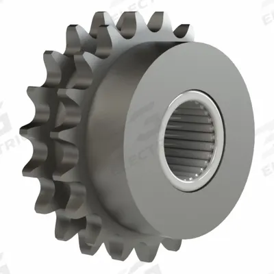 BREWER MACHINE & GEAR Idler Sprocket: For 60 Chain Size, Steel, 17 Teeth - Needle Bearing Idler Sprockets with Hub