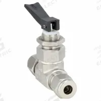 HAM-LET Manual Two-Way Ball Valve: 1/4 in Pipe Size, 316 Stainless Steel, Let-Lok x Let-Lok (MPN h-1200-SS-L-1/4). Key specifications — Brand: HAM-LET; Handle Type: Lever.