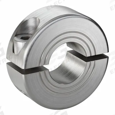 RULAND MANUFACTURING Shaft Collar: 2-Piece, Metric, Round, Clamp-On, 12 mm Bore Dia - Stainless Steel Shaft Collars