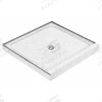 FIAT PRODUCTS Shower Base: Rectangle, Single Threshold, Terrazzo, 36 in Overall Lg, 4 in Overall Ht (MPN 36MFT081). Key specifications — Material: Terrazzo; Drain Location: Center; Brand: FIAT PRODUCTS.