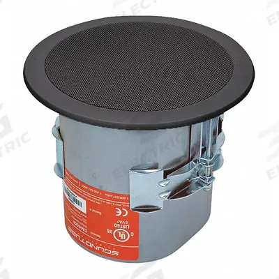 SOUNDTUBE In-Ceiling Speaker: Passive, 2-Way, 4 ohm Impedance, 8 1/4 in Overall Wd - Ceiling-Mount Speakers