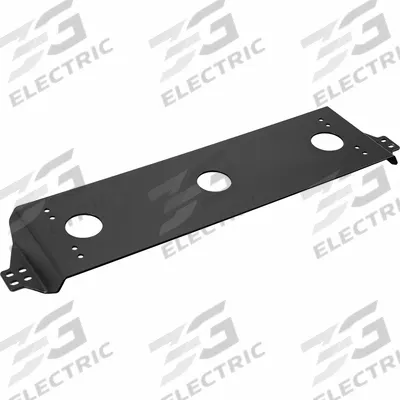 BUYERS PRODUCTS Mounting Bracket: Mounting Bracket, Black, Steel, 33 3/16 in Lg - Vehicle Light Mounts & Brackets