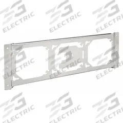 RACO Mounting Bracket: Steel, Silver, 0.06 in Overall Dp, 16 in Overall Wd, 0.31 in Overall Lg (MPN 9001). Key specifications — Brand: RACO; Accessory Type: Mounting Bracket; Color: Silver; Material: Steel.