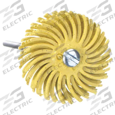 SCOTCH-BRITE Radial Bristle Disc: Type A, 1 in Dia x 1/8 in Wd, 1/8 in Arbor, Ceramic - Cleaning Radial Bristle Discs for All Metals