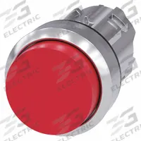 SIEMENS Extended Push Button: Red, 22 mm Mounting Size, Metallic, Momentary (MPN 3SU1050-0BB20-0AA0). Key specifications — Brand: SIEMENS; Action: Momentary; Series: 3SU; Push Button Material Type: Metallic.