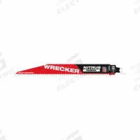 MILWAUKEE Reciprocating Saw Blade: 6 Teeth per Inch, 9 in Blade Lg, 0.05 in Blade Thick, Carbide (MPN 48-00-5272). Key specifications — attr1109198: 6; attr1109200: Rigid for Straight Cuts; attr1109201: Straight; attr1109209: MILWAUKEE.