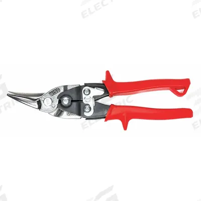 CRESCENT WISS Aviation Snip: Left, 9 3/4 in Overall Lg, 1 1/2 in Cutting Lg, Steel, Plastic - Aviation Snips