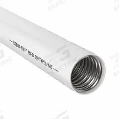 Liquid-Tight Flex Metal Conduit: 1 1/4 in Trade Size, White, 50 ft Nominal Lg, SZ (MPN SZ05-24-00). Key specifications — Conduit Color: White; Brand: AFC; Series: SZ.
