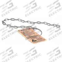 CHERNE Replacement Ring and Chain: Stainless Steel, 24 in Overall Lg, 0.1 in Overall Ht (MPN 059758). Key specifications — Includes: Safety Tag; Brand: CHERNE; Compatible Grainger Part Number: 1VNE9; Compatible Mfr Part Number: 270024; Material: Stainless Steel; Product Type: Replacement Ring and Chain.