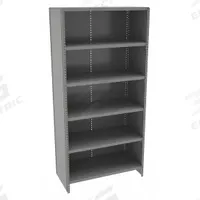 TENNSCO Metal Shelving: Standalone, Light-Duty, 36 in x 18 in, 75 in Overall Ht, 6 Shelves (MPN ESPC-6-1836). Key specifications — attr37568: Unassembled; attr35449: Steel; attr37560: Steel; attr37567: Gray; attr33121: TENNSCO.