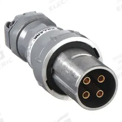 HUBBELL Pin and Sleeve Plug: Gray, 250V DC/600V AC, Three Phase, 100 A, 4 Pole, 4 Wire (MPN VP10477). Key specifications — Brand: HUBBELL.
