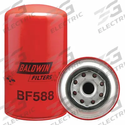 BALDWIN FILTERS Fuel Filter: Spin-On, 4 1/4 in Outside Dia, 7/8"-14 Thread Size, Cellulose - Spin-On Fuel Filters
