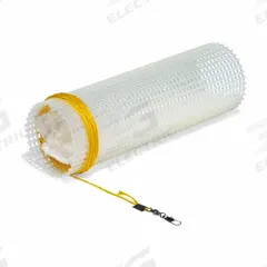 PIG Fuel Tank Filter Sock: 10 1/2 in Lg, 3 1/4 in Dia, 26.3 oz Water Capacity, Rope/Clip, White (MPN WTR203). Key specifications — Brand: PIG; Color: White; Connector: Rope; Clip; Filler Material: Sodium Acrylate Copolymer; Display Sell UOM: EA.