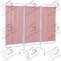 R&B WIRE PRODUCTS INC. Privacy Screen: 3 Panels, Vinyl, Pink, Crutch Tips (MPN PSS-3/AML/M). Key specifications — Brand: R&B WIRE PRODUCTS INC.; Panel Color: Pink; Panel Material: Vinyl; Anti-Microbial Panels: Anti-Microbial.
